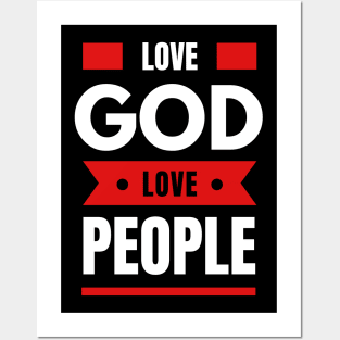 Love God Love People | Christian Posters and Art